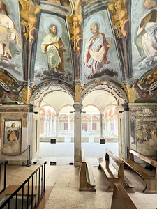 Interior of Santa Maria alla Fontana church in Milan Italy wit