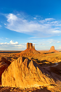 Monument Valley showcases natural rock formations in the USA