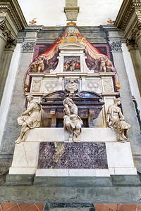 Michelangelo Buonarroti tomb at Basilica di Santa Croce in Flore by Marco Brivio