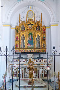 Bartolomeo vivarinis polyptych in morano calabro italy