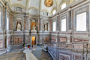 Scalone staircase of honour at Royal Palace in Caserta