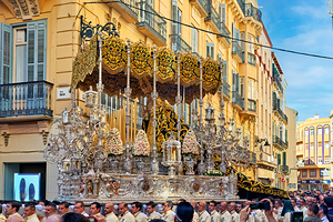 Easter procession in Malaga Andalusia