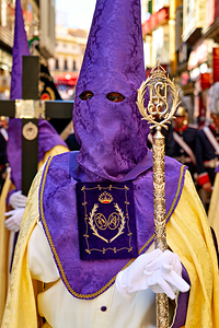 Processions during Holy Week in Malaga Andalusia