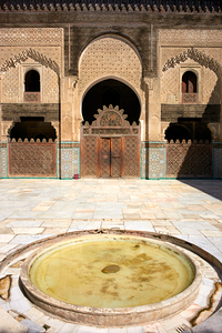 Explore Bou Inania Madrasa in Fez Morocco with its grand archite