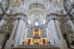 Visit to the church of st. cajetan in munich bavaria germany