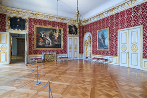 Historic room inside Residenz Palace in Munich Bavaria Germany