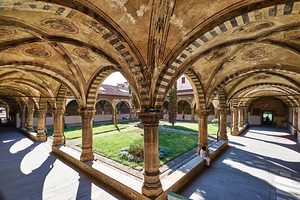 Church courtyard in Santa Maria Novella in Florence Tuscany by Marco Brivio