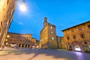 Palazzo dei Priori stands in Piazza dei Priori in Volterra Italy