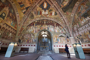 Santa Maria Novella Church in Florence reveals detailed frescoes