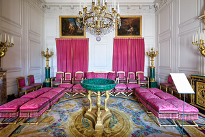 Inside the grand trianon at palace of versailles in france