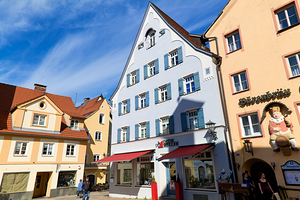 Exploring the colorful buildings in Fussen on the Romantic Road