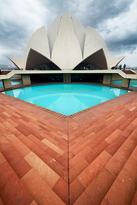 Lotus Temple in Delhi attracts visitors with its unique design