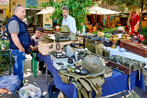 Exploring monastiraki flea market in athens greece