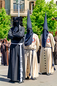 Easter Holy Week processions in Zaragoza Aragon Spain
