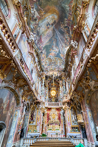 St. Johann Nepomuk in Asam Church shows art and architecture in 