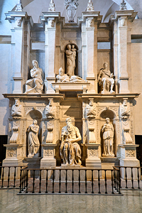 Michelangelo sculpture of Moses at San Pietro in Vincoli in Rome
