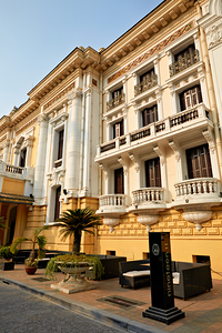 Hanoi building shows French colonial style in Vietnam by Marco Brivio