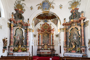 Heilig Geist Spitalkirche in Fussen along the Romantic Road in G