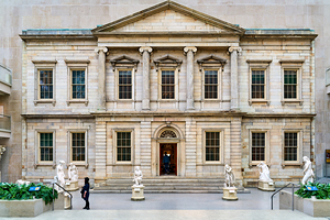 Visitors discover Engelhard Court in the Mets American Wing