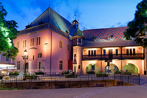 Evening at Koifhus Colmars old custom house Alsace