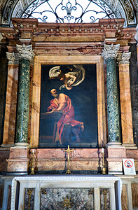 Inspiration of saint matthew at church of st. louis of the frenc