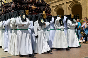 Zaragoza. Saragossa. Aragon. Spain.  Processions of the Easter Holy Week
