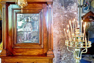 Visit to orthodox church of panaghia kapnikarea in athens greece