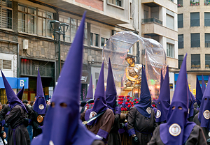 Easter processions in Zaragoza during Holy Week celebrations