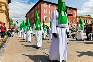 Zaragoza. Saragossa. Aragon. Spain.  Processions of the Easter Holy Week