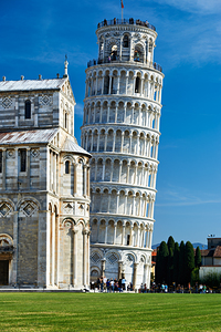 Visit famous sites in Pisa Tuscany Italy at Piazza dei Miracoli