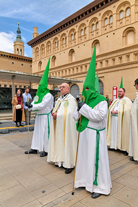 Easter Holy Week processions in Zaragoza Spain