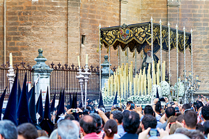 Processions during Easter Holy Week in Seville Spain