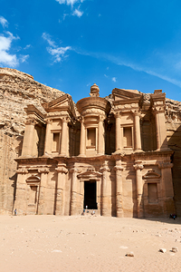 Visit to the Monastery at Petra in Jordan during daylight hours