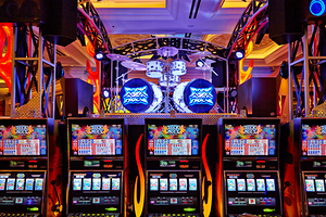 Slot machines at Venetian Hotel Casino in Las Vegas