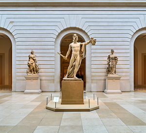Perseus holds the head of Medusa at the Metropolitan Museum of A