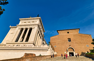 Visitors explore Victor Emmanuel II National Monument in Rome