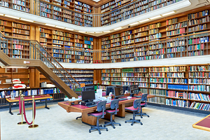 Visitors study and read at Mitchell Library in Sydney Australia