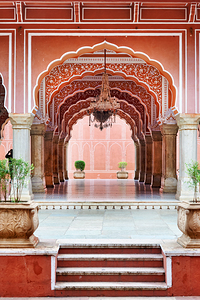 Exploring the architecture of City Palace in Jaipur India