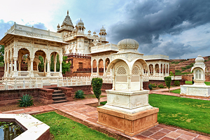Jaswant Thada in Jodhpur features stunning architecture and gard