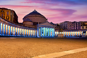 Basilica of San Francesco di Paola in Piazza Plebiscito during s