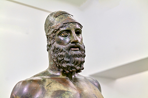 Exploring riace bronzes statue b at national museum in calabria