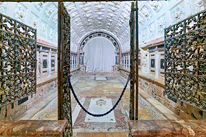 Exploring the crypt in the Norman Cathedral of Gerace Calabria I