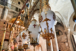 Exploring the church of the Holy Sepulchre in Jerusalem Israel