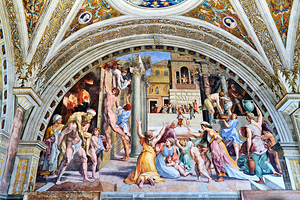 Exploring the raphael rooms at vatican museums in rome