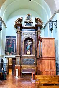 San Gil Abad church interior in Zaragoza Aragon Spain