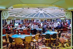 People play games at Caesars Palace in Las Vegas