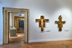 Crucifix artwork in Galleria Nazionale dArte Antica Rome