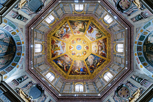Explore the dome of Cappella dei Principi in Florence