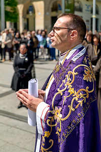 Zaragoza. Saragossa. Aragon. Spain.  Processions of the Easter Holy Week