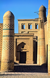 Exploring Khivas historic architecture in Uzbekistan